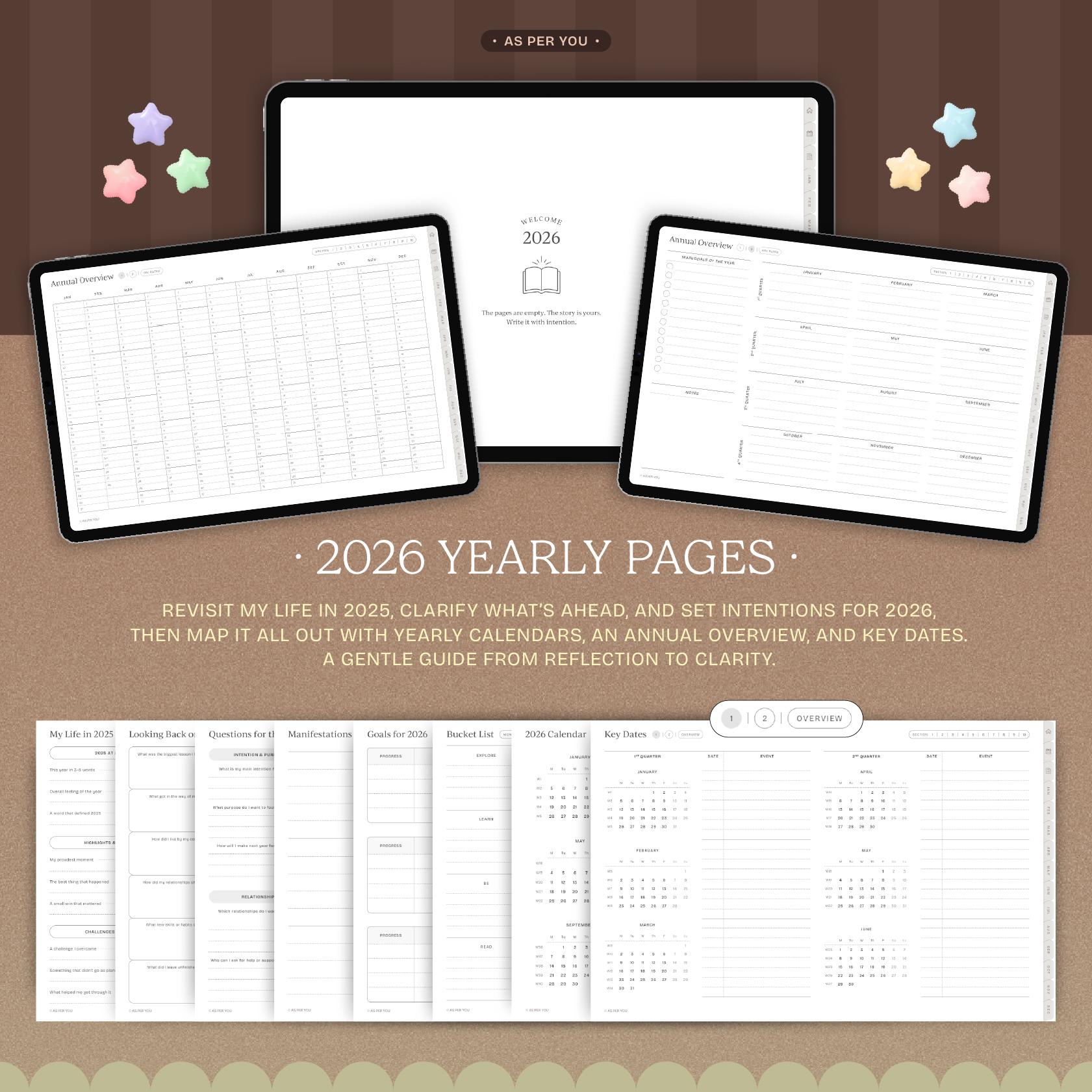 2026 Landscape Digital Planner for iPad | Goodnotes (daily, Weekly ...