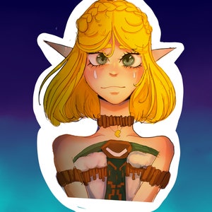PREORDER TOTK Zelda portrait sticker