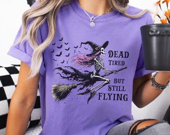 Comfort Colors® Trendy Halloween Shirt, Vintage Witch Halloween Tshirt, Retro Halloween T-shirt, Witchy Halloween Tee, Funny Halloween Gift