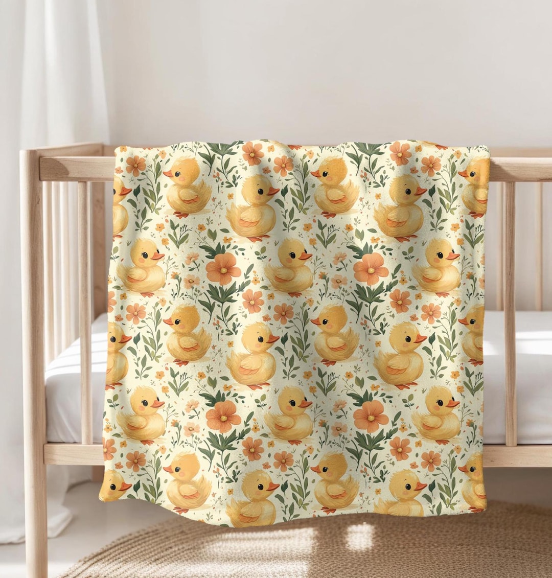Cute Duck Fleece Blanket - Ultra Soft All Season Throw For Bed, Sofa, Car (60x50 Inch) - View #7
