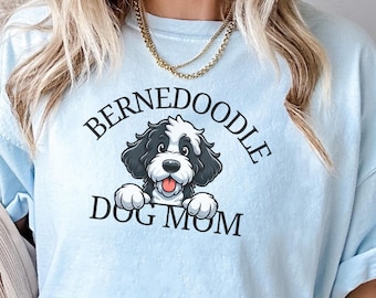 Comfort Colors® Bernedoodle Mom Shirt, Gift For Dog Mom T-Shirt, Trendy Dog Mom Shirt, Bernedoodle Tee, Doodle Shirt, Doodle Mom Tee