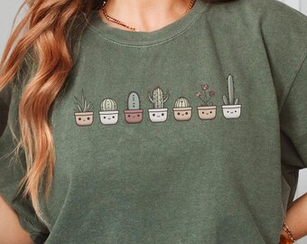 Comfort Colors® Plant Lover Gift, Crazy Plant Lady, Plant Mom Shirt, Cactus Shirt, Cacti Tshirt, Plant Lover Tee, Gardening Mom, Cacti Tee