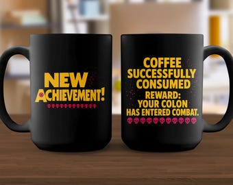 Dungeon Crawler Carl Mug, New Achievement Your Colon Entered Combat Coffee Cup