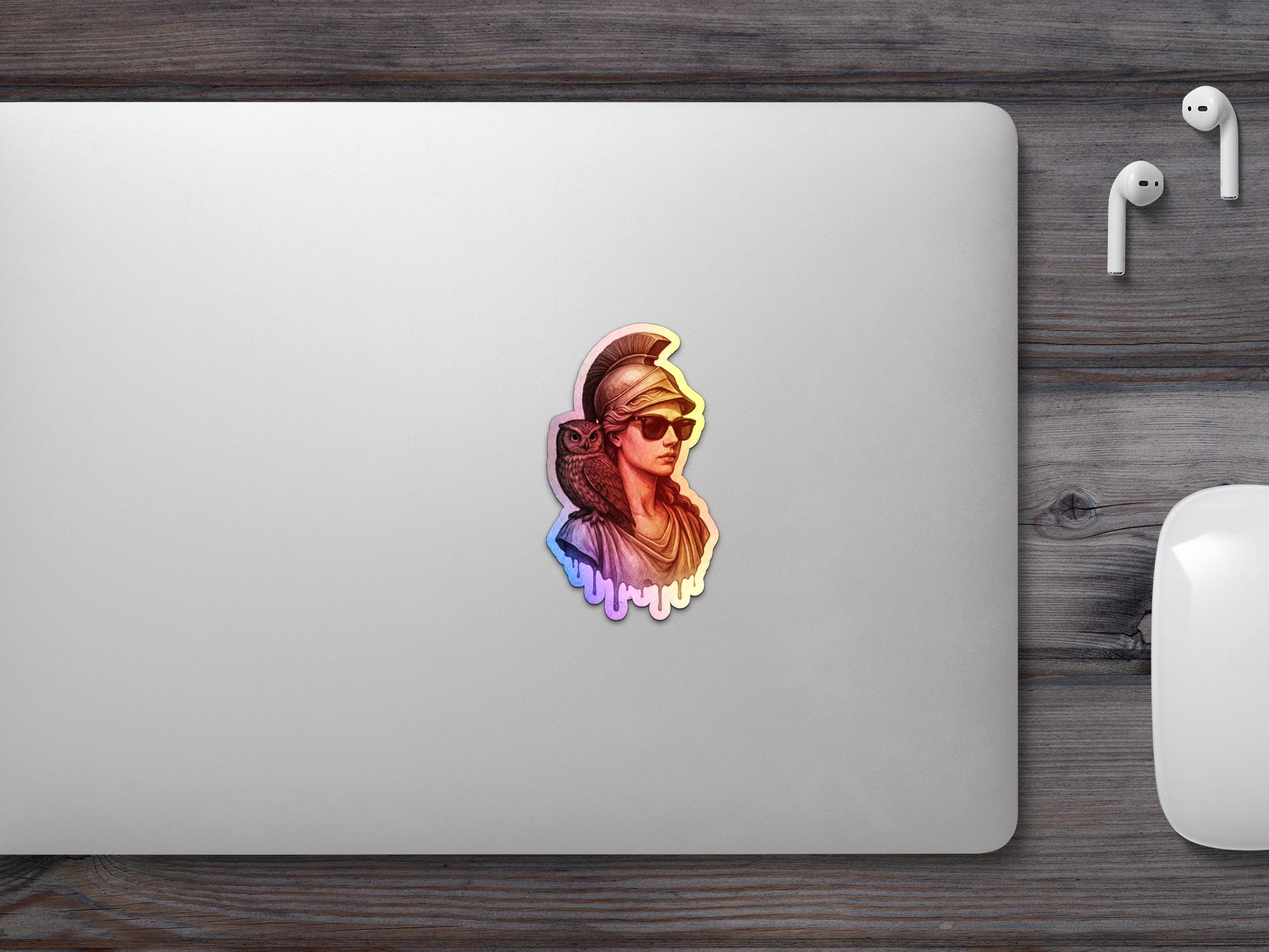Athea Sticker Athena Sticker, Goddess Art Stickers, Cool Owl Stickers, Helmet ...