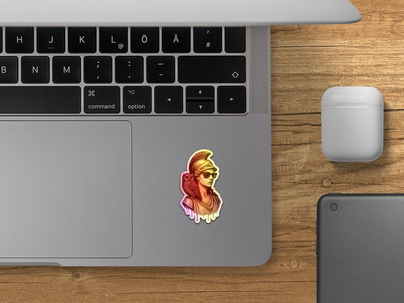 Athea Sticker Athena Sticker, Goddess Art Stickers, Cool Owl Stickers, Helmet ...