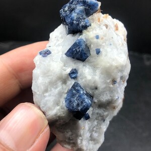 Top Rare Blue Spinel Specimen with Phlogopite Mica on Matrix | 168g | Badakhshan, Afghanistan | Natural & Untreated
