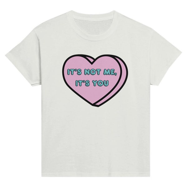 Candy Heart Baby Tee - Playful Casual Tee - Unisex, Men's, Women's - Cotton T-shirt - Moody Boody Exclusive - Gay, Queer Clothing