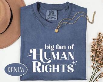 Camiseta de gran defensora de los derechos humanos, camiseta de igualdad, regalo feminista, camiseta de justicia social para mujer, camiseta de protesta política, camiseta retro de activista.