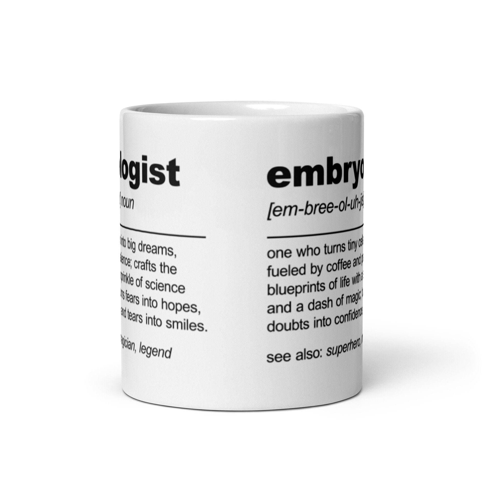 Funny Embryologist Definition Mug Embryologist Gift Best Embryologist ...