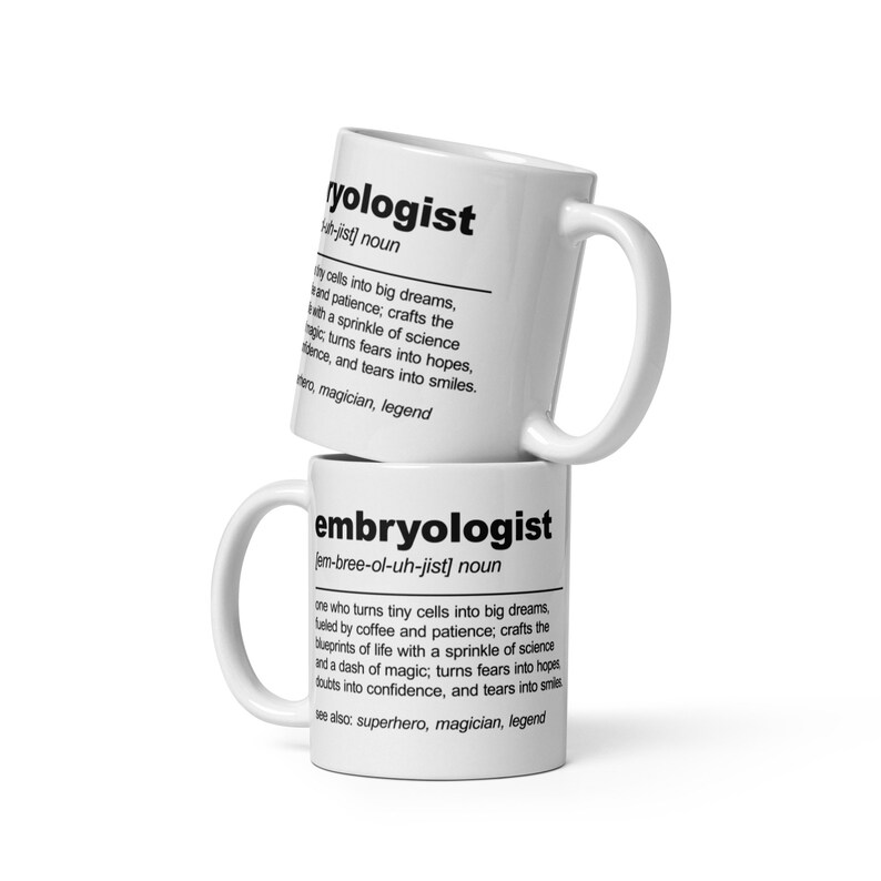 Funny Embryologist Definition Mug Embryologist Gift Best Embryologist ...