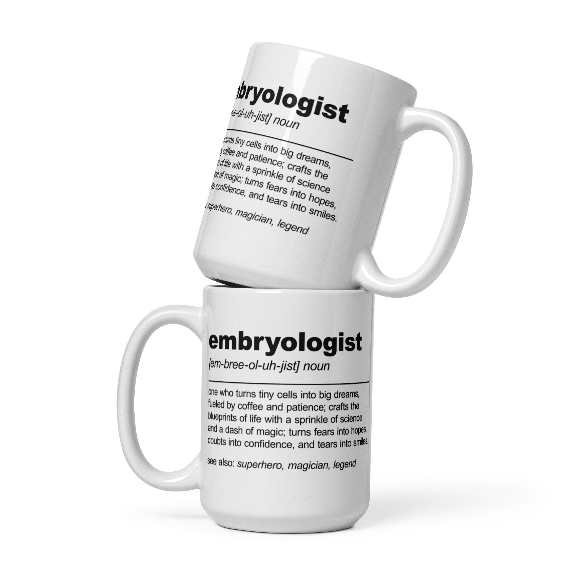 Funny Embryologist Definition Mug Embryologist Gift Best Embryologist ...