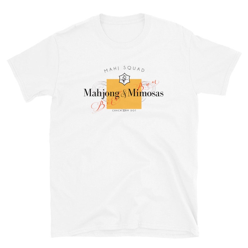 Mahjong Mimosas T-shirt, Mahjong shirt, Mahj shirt, Mahjong and Mimosas, Champagne shirt, Mahjong cocktail shirt, Mahjong party