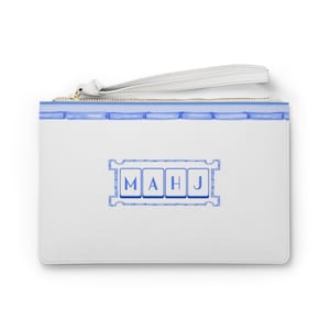 Mahjong League kaartzakje, Mahj clutch, Mah-jongg portemonnee, Mahjongg kaarthoes, Mahjong kaartbeschermer, mahjong geschenken, Chinoiserie