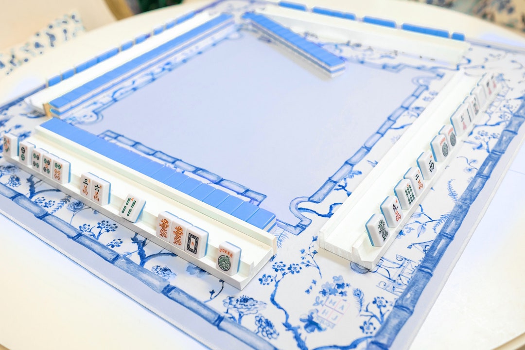 Large Mahjong Game Mat With Carrying Bag Rubber Anti Slip
