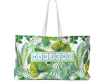 Mahjong Tote tas, Mahjongg levert tas, Tegeltas, Grote Mah jong tas om alles te dragen, Palm Springs Mahj tas, Mahjong Rack tote