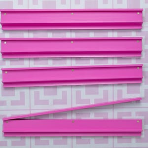 Pink wooden Mahjong racks/pushers with rack bag, 20 inches, free shipping, in stock! magnetic racks and pushers set