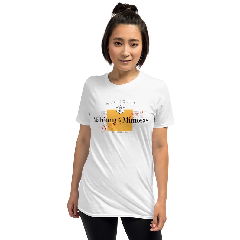 Mahjong Mimosas T-shirt, Mahjong shirt, Mahj shirt, Mahjong and Mimosas, Champagne shirt, Mahjong cocktail shirt, Mahjong party