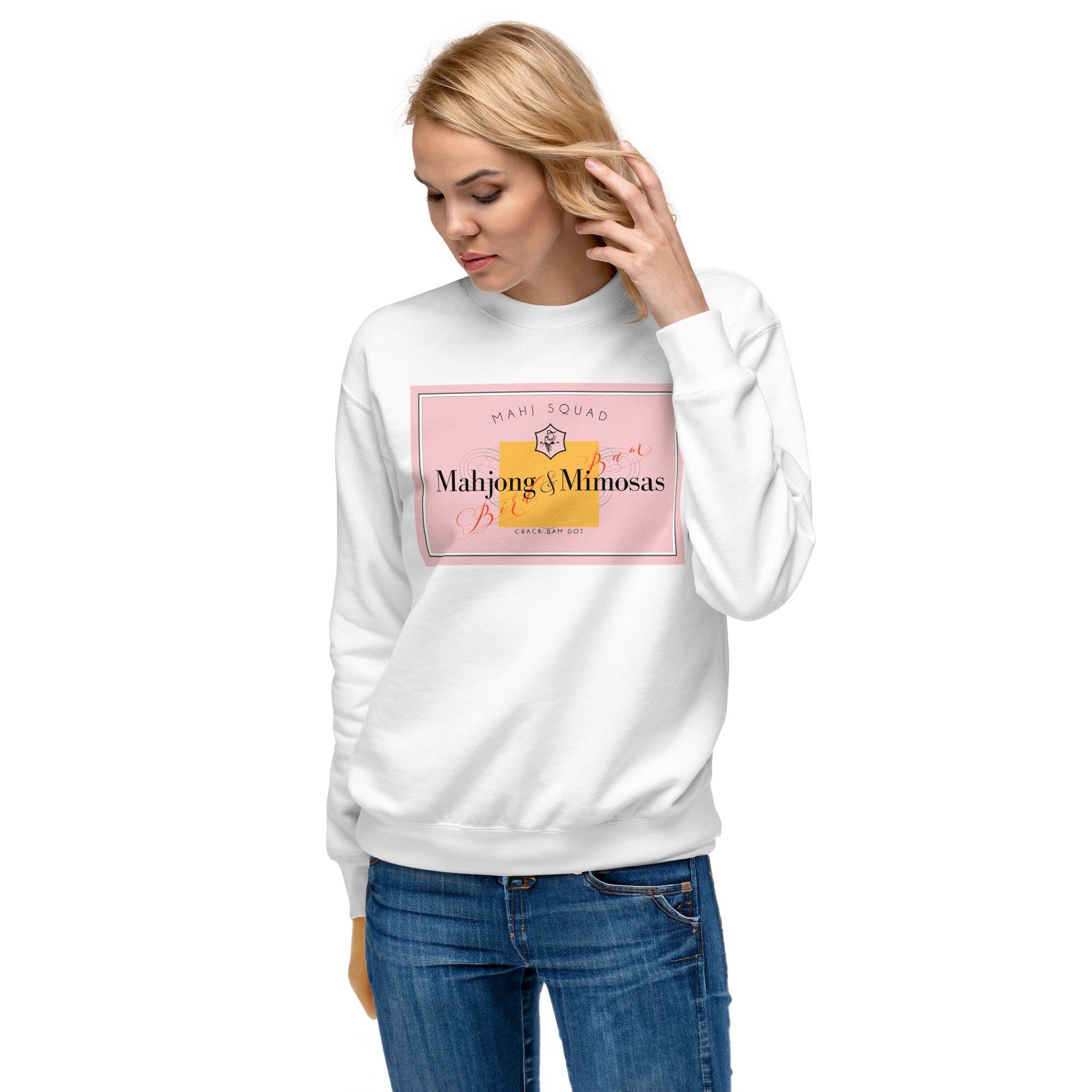 Mahjong and Mimosas Sweatshirt, Mahjongg Sweatshirt, Mahj Shirt