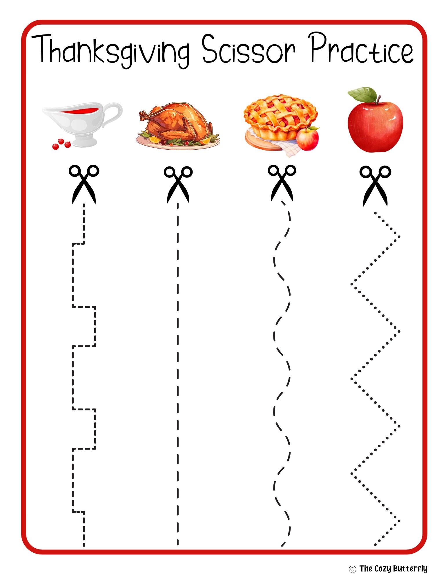 Thanksgiving Preschool Packet, Preschool Worksheets, Fall Activity for ...