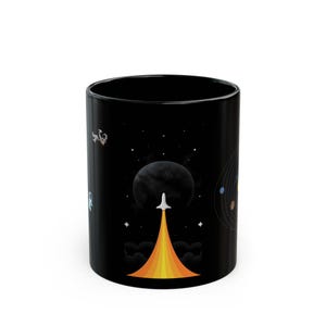 Astronaut Space Mug, Outer Space Coffee Cup, Galaxy Tea Mug, Celestial Drinkware, Astronomy Kitchen Decor