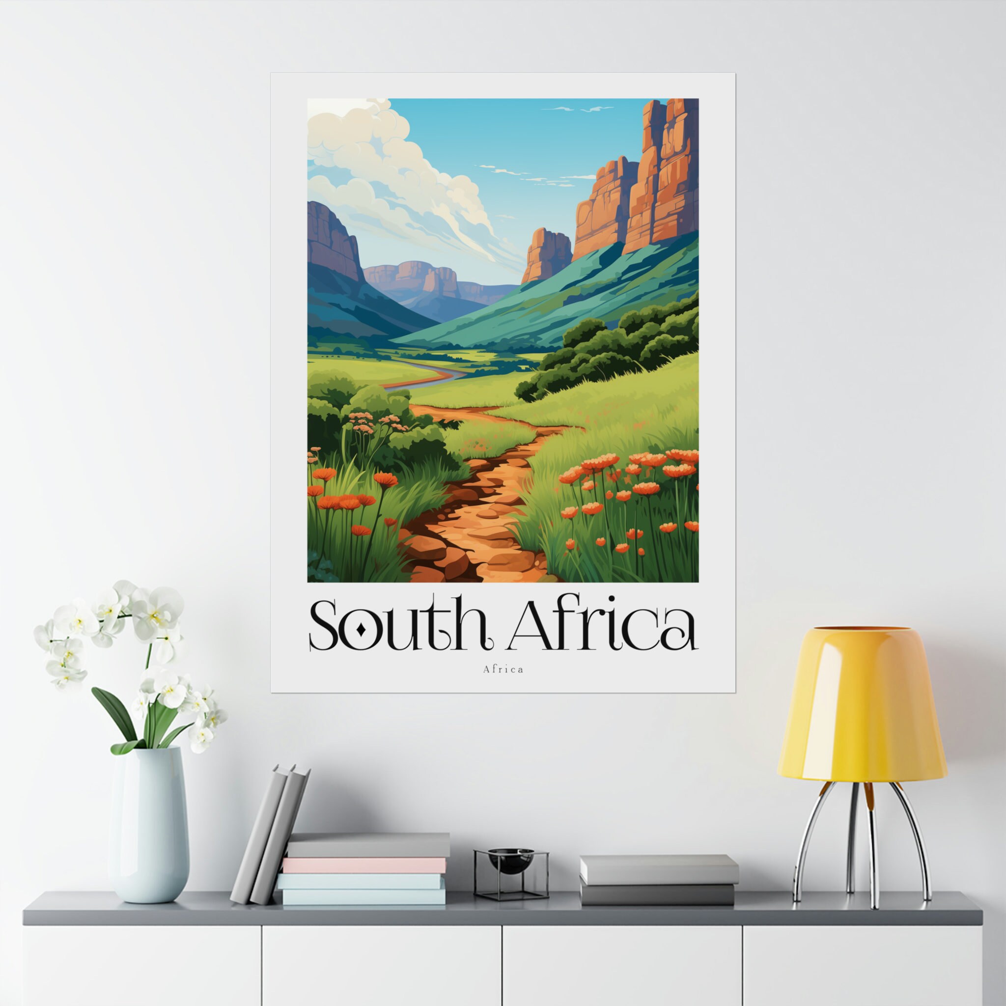 South Africa Poster, South Africa Poster, South Africa Gift, Africa