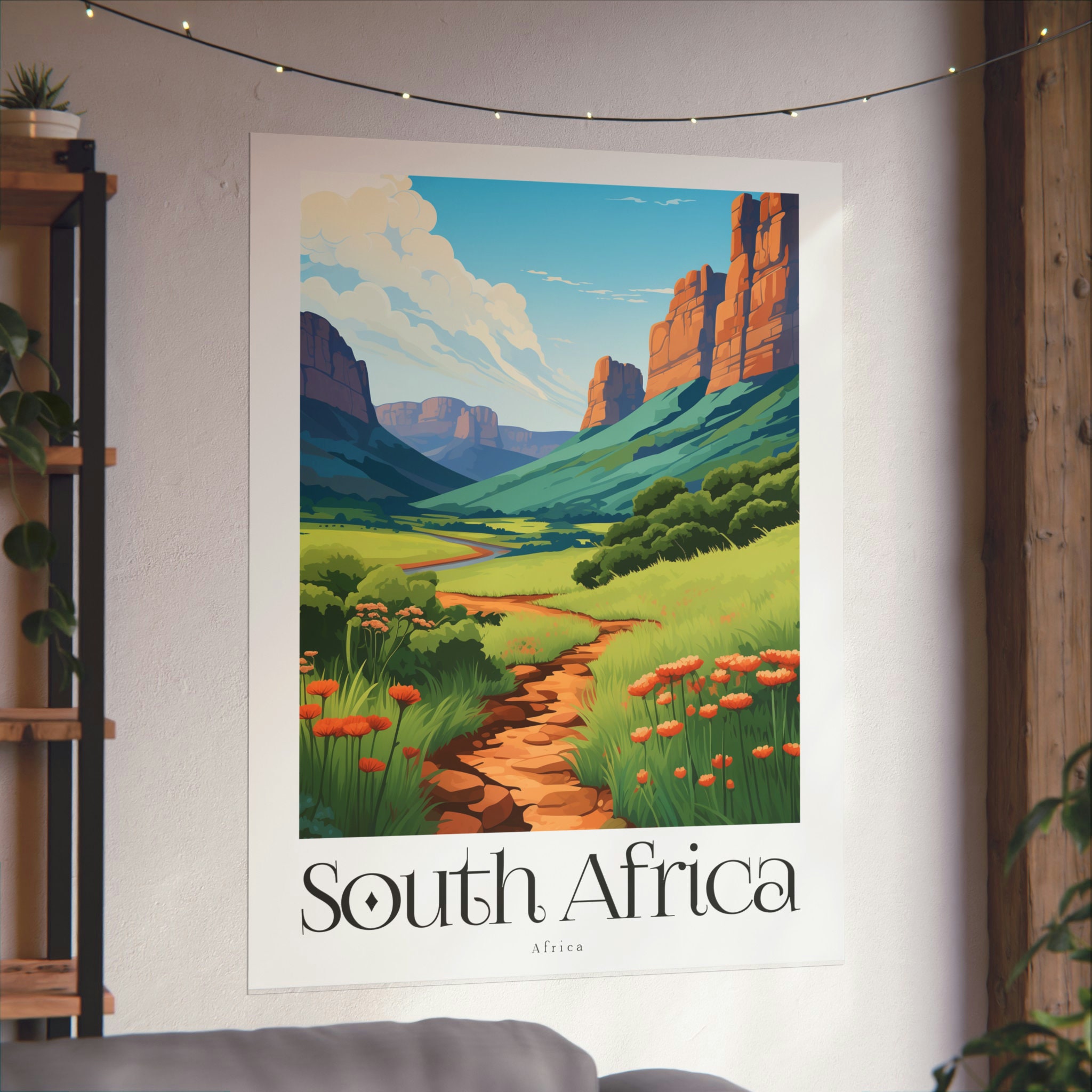 South Africa Poster, South Africa Poster, South Africa Gift, Africa