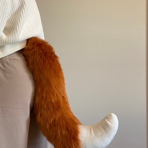 PRE-MADE Fox Tail Amber and White image 6