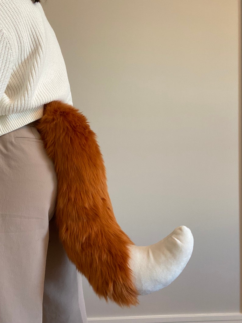 PRE-MADE Fox Tail Amber and White image 6