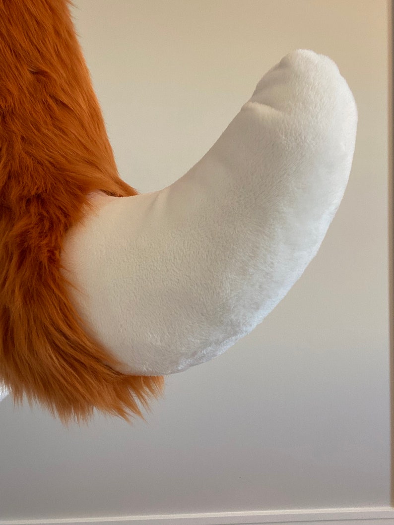 PRE-MADE Fox Tail Amber and White image 8