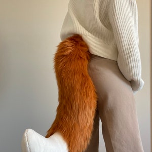 PRE-MADE Fox Tail Amber and White image 7