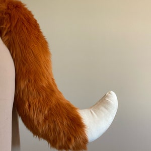 PRE-MADE Fox Tail Amber and White image 1