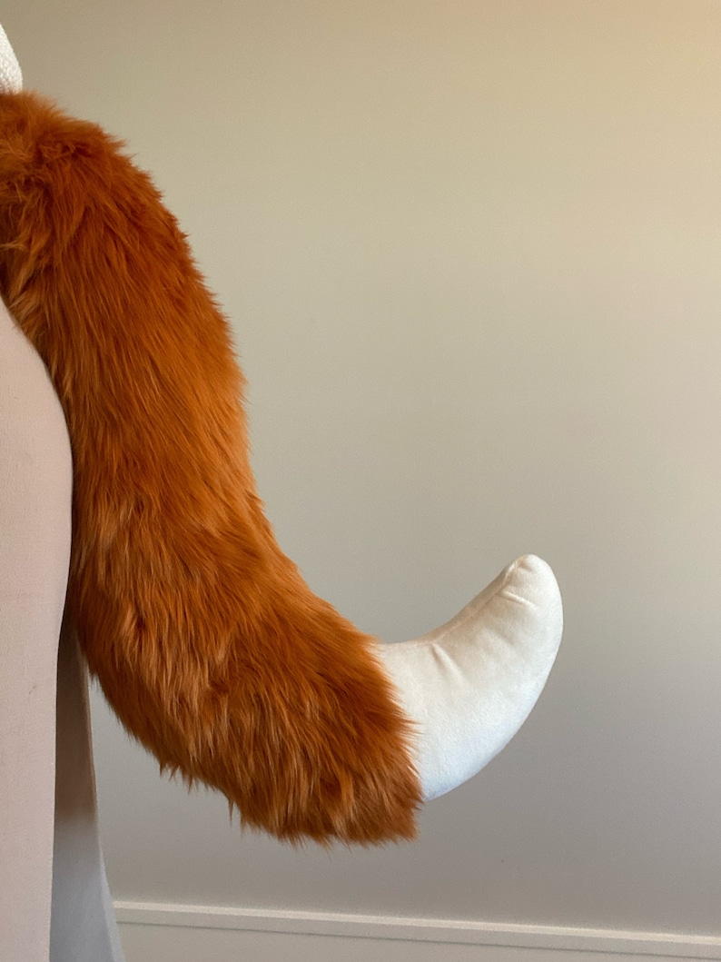 PRE-MADE Fox Tail Amber and White image 1