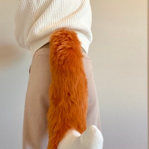 PRE-MADE Fox Tail Amber and White image 9