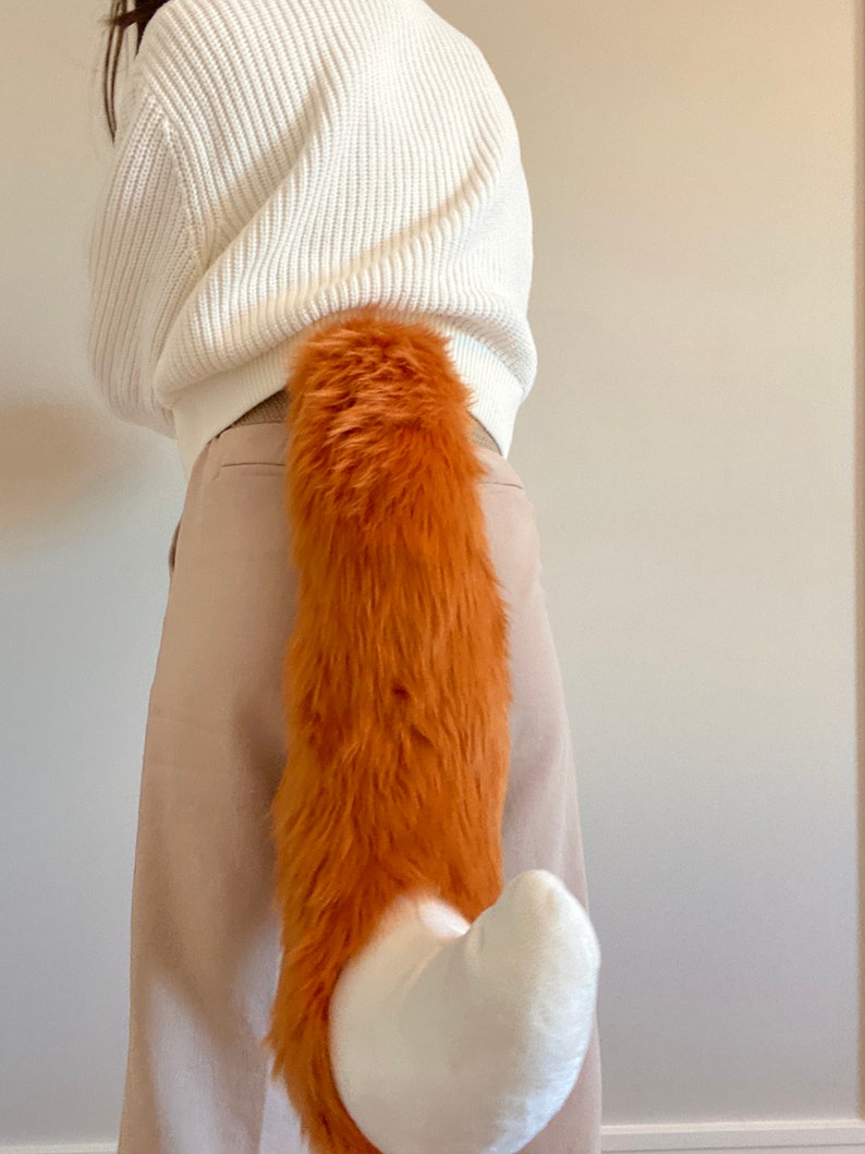 PRE-MADE Fox Tail Amber and White image 9