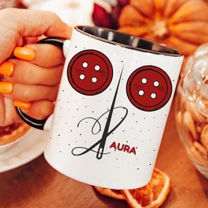 Personalized Coraline Inspired Halloween Mug Spooky Mug Coraline Lover Halloween Mug Custom Coffee Mug Custom Halloween Mug Coraline Gifts