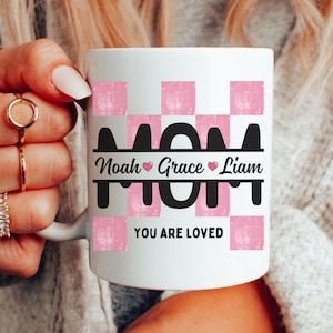 Personalized Mom Mug Custom Kids Names Mug Im Pregnant Cup For Pregnant Daughter Expecting Mom Gift Pregnancy Reveal Baby Announcement Gift