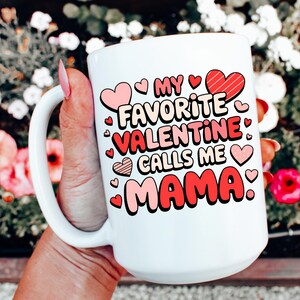 Retro Mom Valentine  Mug Gift For Mom Mug Valentines Day Gift Cute Love Mug Mommy Cup Mama Gift New Mom Gifts Mothers Day Mom Valentines Mug