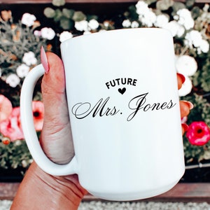 Zukünftige Braut Becher Wifey Becher Geschenk für Braut Nette Kaffeetasse Frau Becher Verlobungsgeschenk Fiancée Becher Braut Becher Brautdusche Becher Geschenke