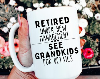 Retired Grandma Mug Funny Retirement Coffee Mug for Grandma Retirement Gift for Grandma Mothers Day Mug Grandma Coffee Cup Retired Nana Mom