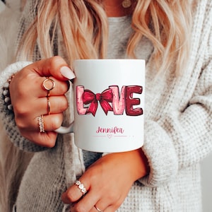 Personalized Love Womens Mug Custom Funny Women&#39;s Valentine Mug Gift Valentines Day Cup Cute Gift Anniversary Mug Love Mug Mom Mug Heart Cup