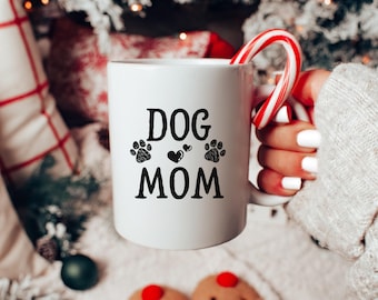 Christmas Dog Mug Dog Lover Coffee Cup Holiday Winter Mug Cute Christmas Gift Cute Gift for Dog Lover Dog Mom Mug Merry Christmas Gift