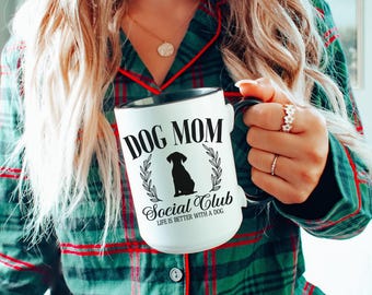 Christmas Dog Mug Dog Lover Coffee Cup Holiday Winter Mug Cute Christmas Gift Cute Gift for Dog Lover Dog Mom Mug Merry Christmas Gift