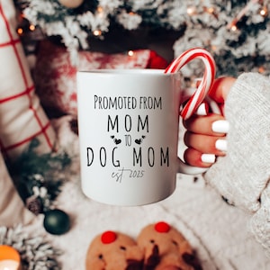 Christmas Dog Mug Dog Lover Coffee Cup Holiday Winter Mug Cute Christmas Gift Cute Gift for Dog Lover Dog Mom Mug Merry Christmas Gift