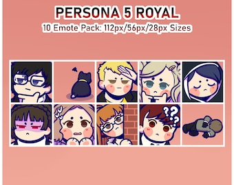 10 Emote Pack || Persona 5 Royal