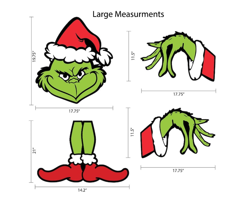 Grinch Tree Topper Decor Grinch Tree Decor Grinchmas Grinch Accessories Etsy