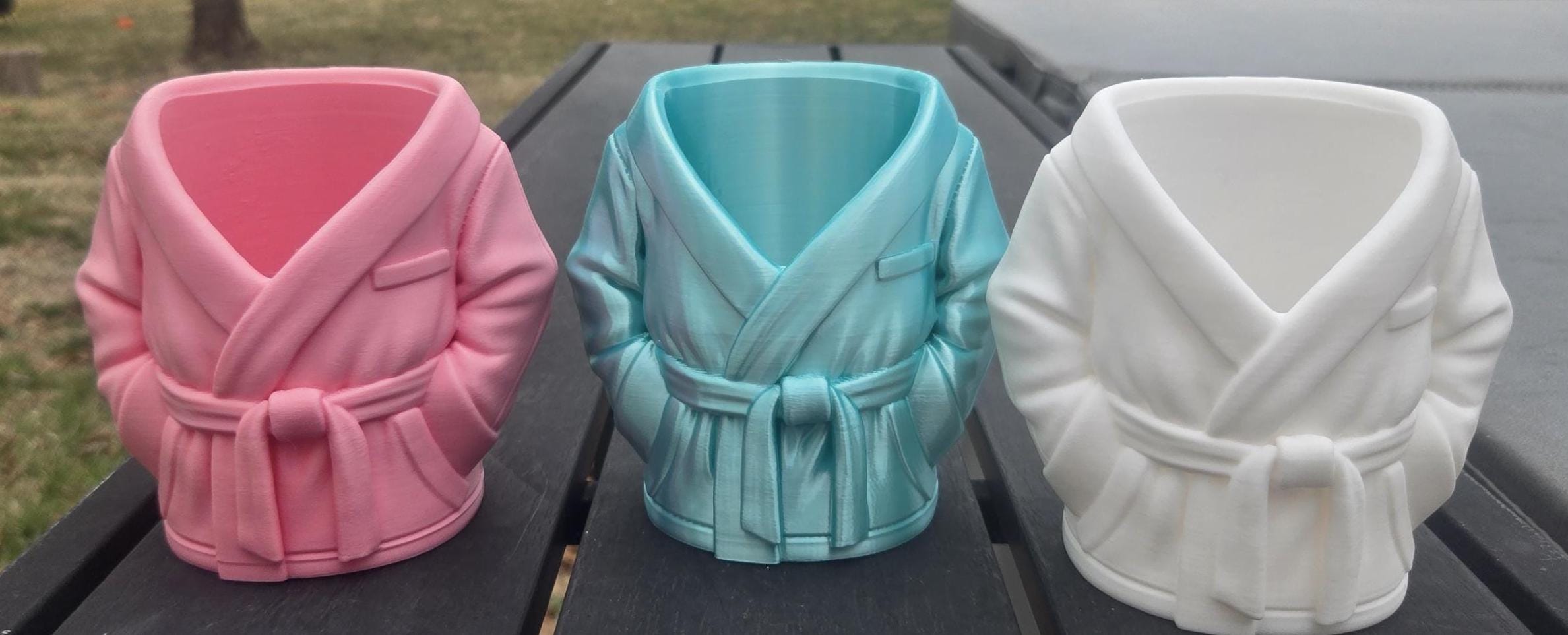 Bath Robe Storage 3D Printed Bathrobe Organizer – Desk, Bathroom, Office Storage Solution ...