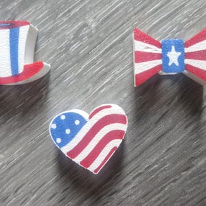 3D Printed Patriotic Straw Toppers: Red White Blue Fourth of July Party Decorations