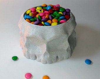 Ciotola con teschio 3-D/fioriera/vaso/ciotola per popcorn