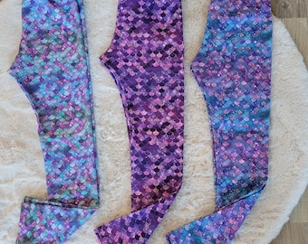 Leggins Meerjungfrau Schuppenoptik