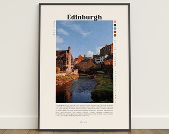 Edinburgh Travel Art Prints, Palette Knife and Digital Oil Paintings, Wanderlust Home Decor, Edinburgh Posters & Wall Art, Scotland Gifts